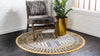 Savannah Elegance Collection Area Rug -  Tybee Round Beige  lifestyle 54