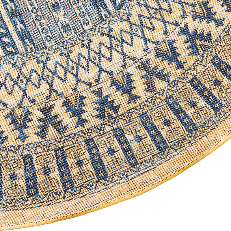 Savannah Elegance Collection Area Rug -  Tybee Round Beige  lifestyle 74