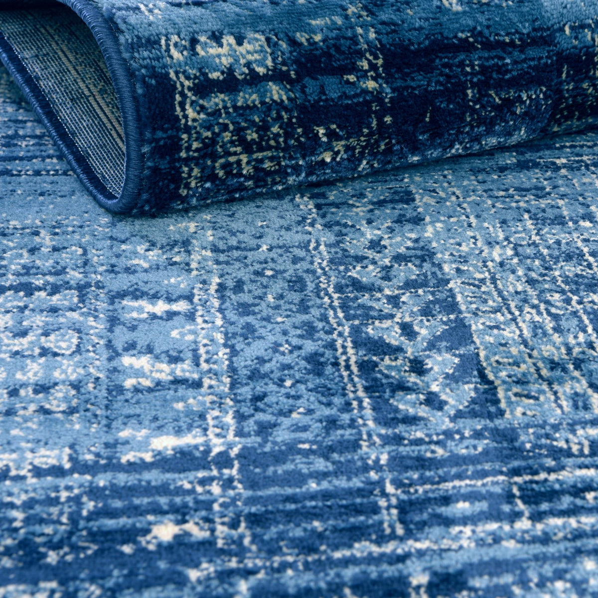 Savannah Elegance Collection Area Rug -  Tybee Rectangle Blue  lifestyle 11