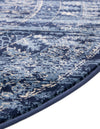 Savannah Elegance Collection Area Rug -  Tybee Round Blue  lifestyle 64