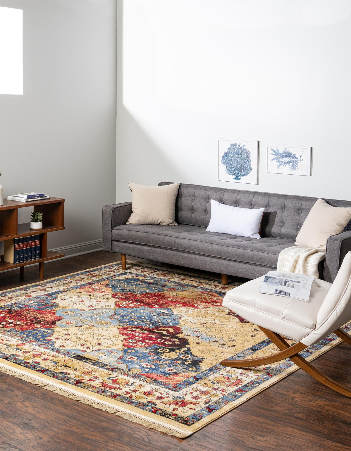 Savannah Elegance Collection Area Rug -  Bluffton Square Multi  lifestyle 19