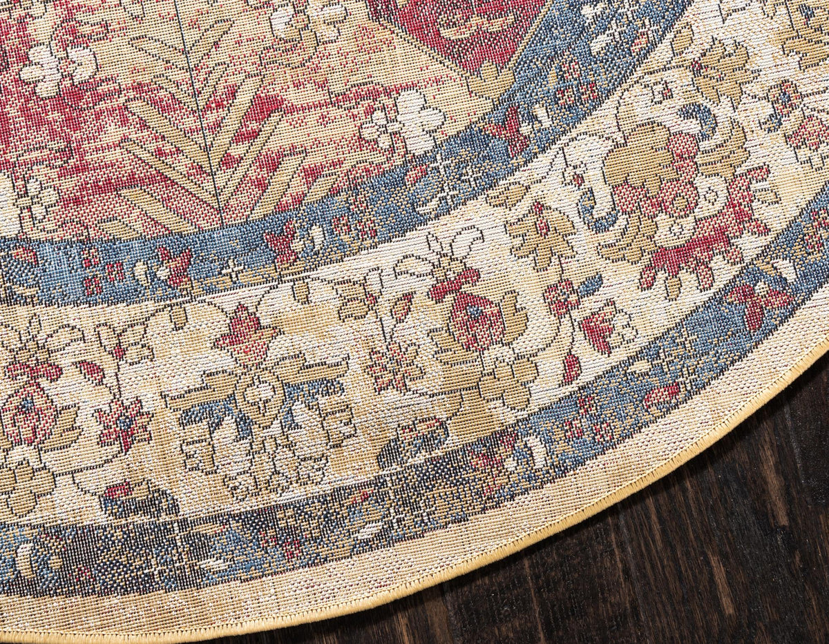 Savannah Elegance Collection Area Rug -  Bluffton Round Multi  lifestyle 27