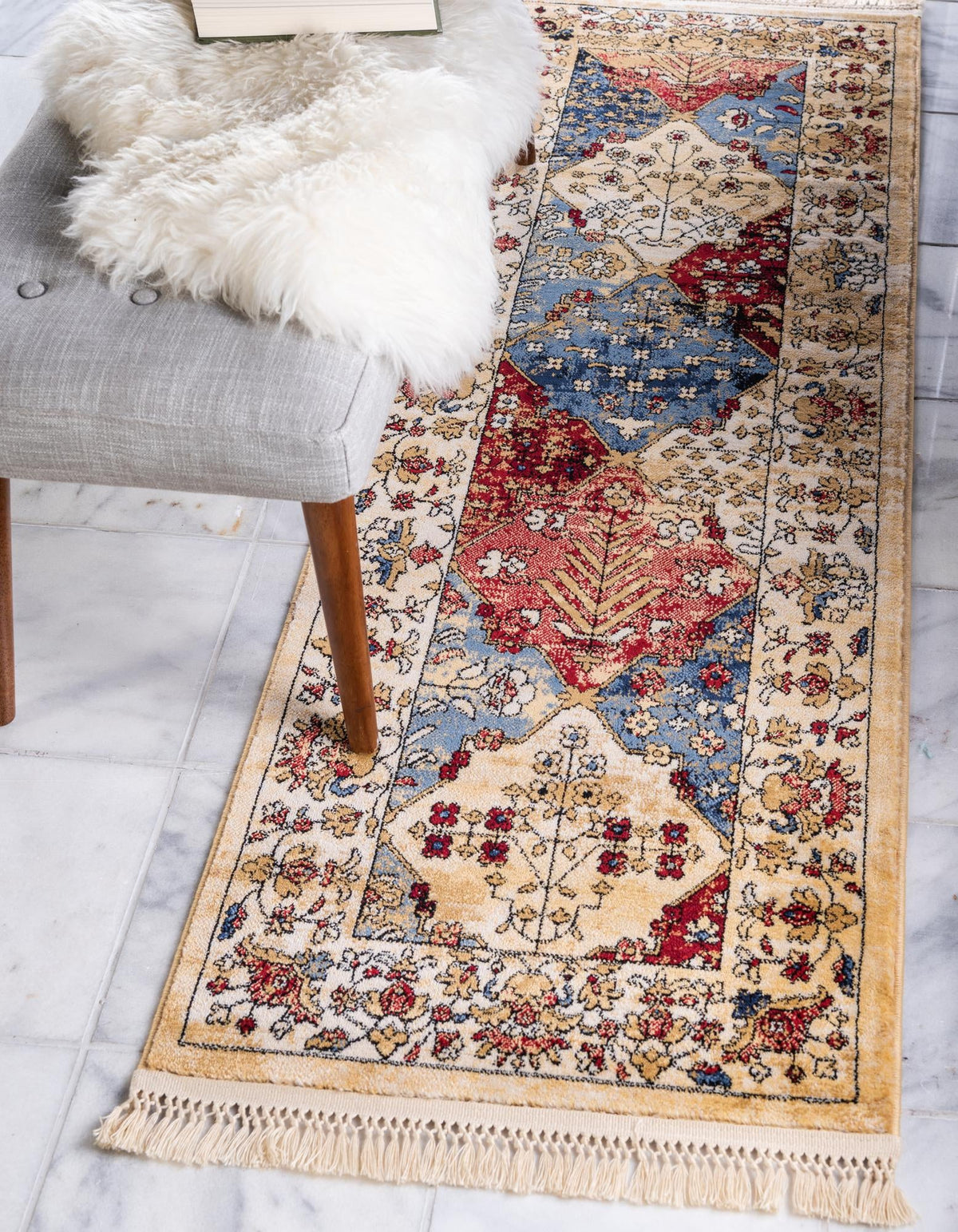 Savannah Elegance Collection Area Rug -  Bluffton Runner Multi  lifestyle 14
