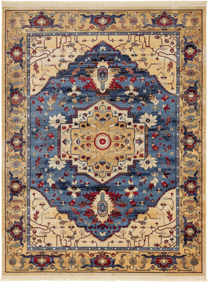 Savannah Elegance Collection Area Rug -  Augusta Rectangle Blue  lifestyle 3