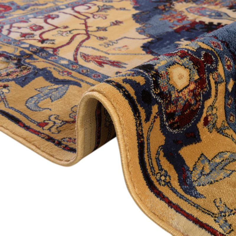 Savannah Elegance Collection Area Rug -  Augusta Rectangle Blue  lifestyle 20