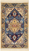 Savannah Elegance Collection Area Rug -  Augusta Rectangle Blue  lifestyle 2