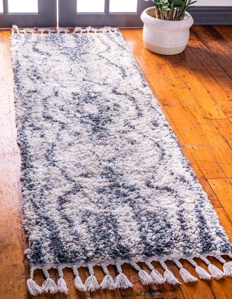 Cozy Cove Shag Collection Area Rug -  Seabreeze Runner Gray  lifestyle 42