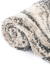 Cozy Cove Shag Collection Area Rug -  Seabreeze Runner Gray  lifestyle 81
