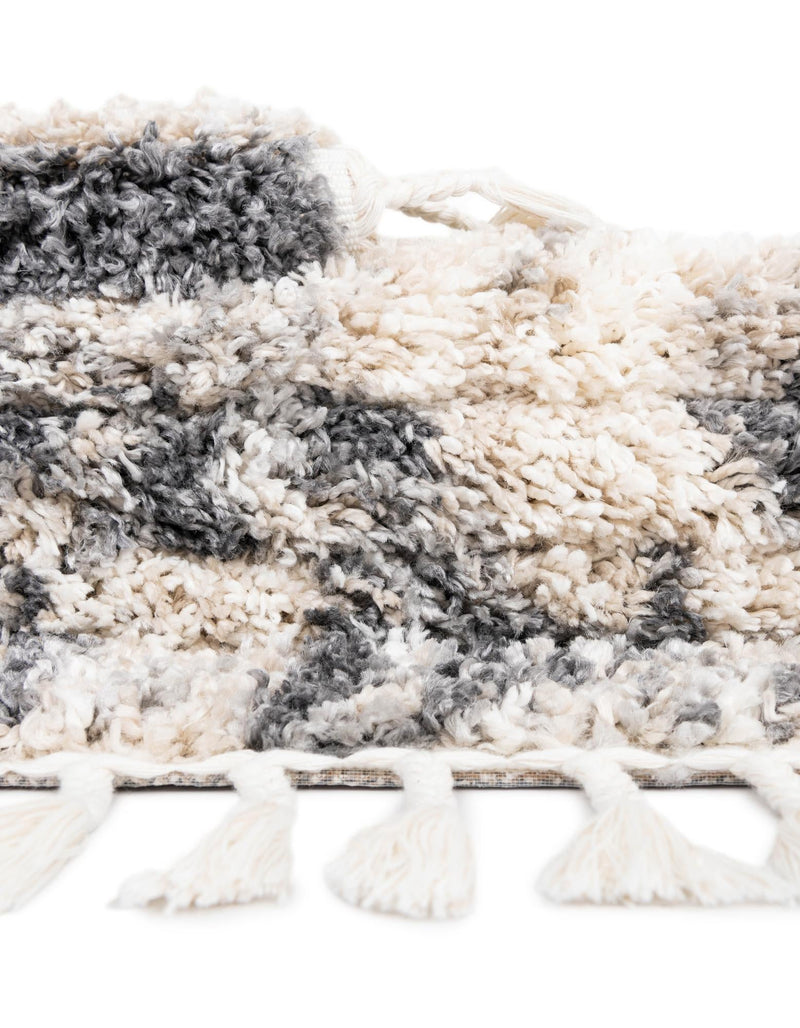 Cozy Cove Shag Collection Area Rug -  Seabreeze Runner Gray  lifestyle 85