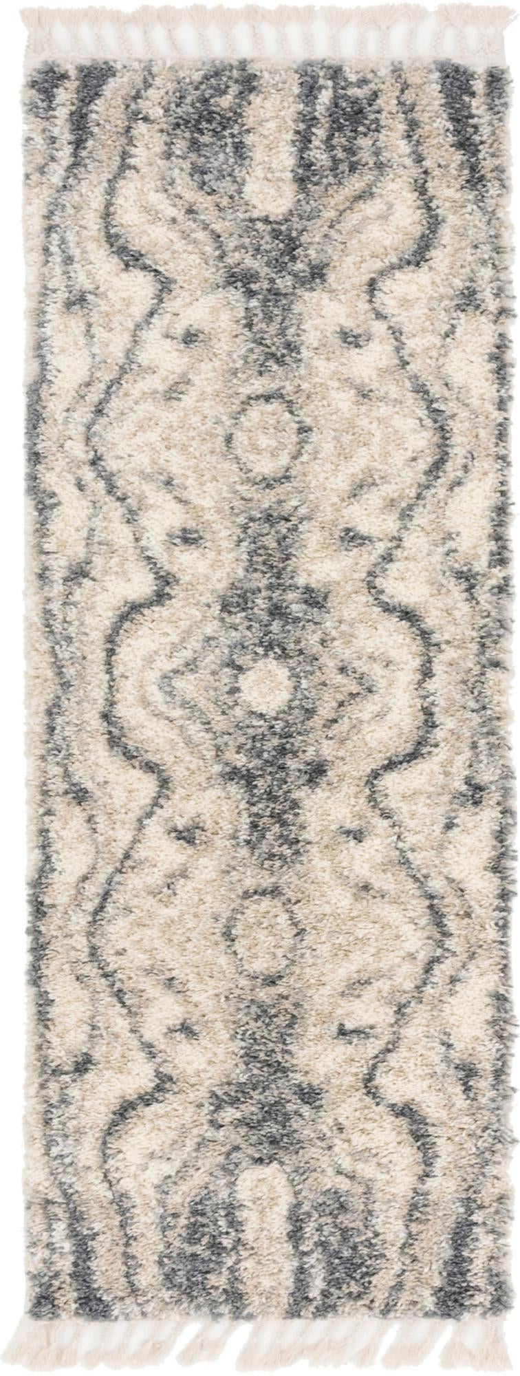 Cozy Cove Shag Collection Area Rug -  Seabreeze Runner Gray  lifestyle 38