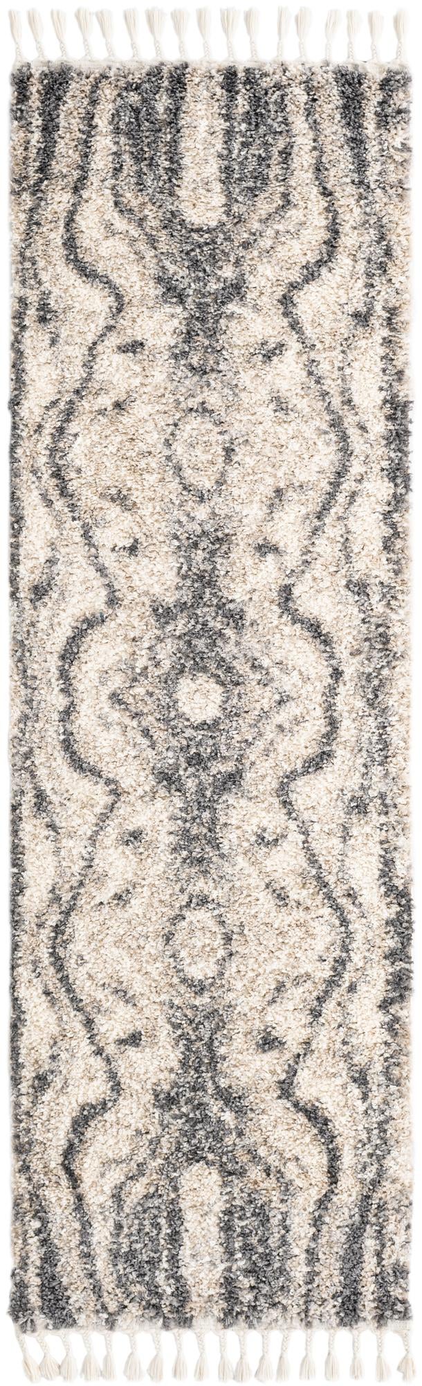Cozy Cove Shag Collection Area Rug -  Seabreeze Runner Gray  lifestyle 56