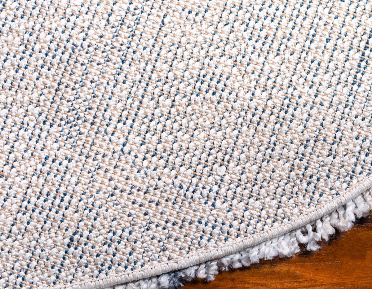 Cozy Cove Shag Collection Area Rug -  Seabreeze Round Gray  lifestyle 82