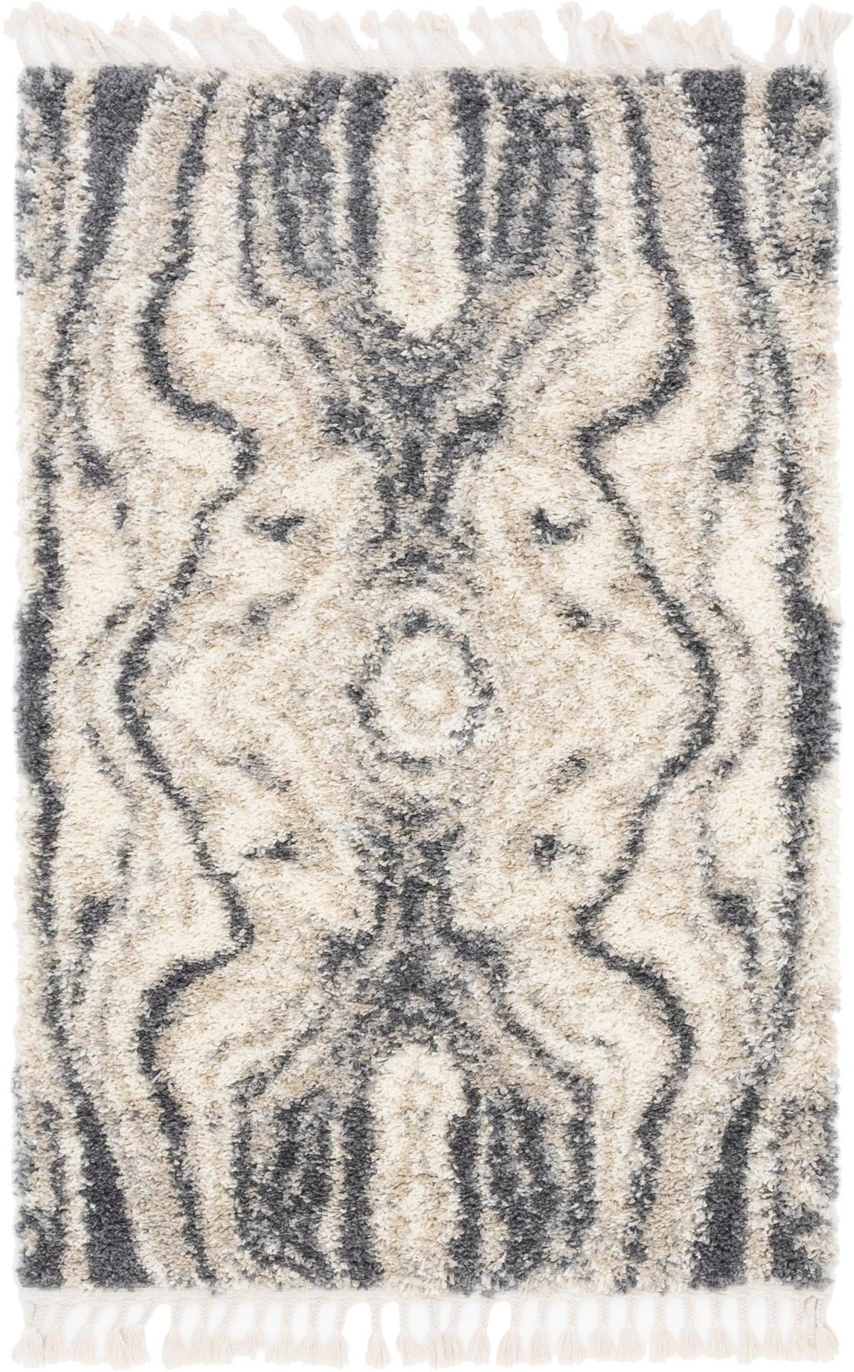 Cozy Cove Shag Collection Area Rug -  Seabreeze Rectangle Gray  lifestyle 2