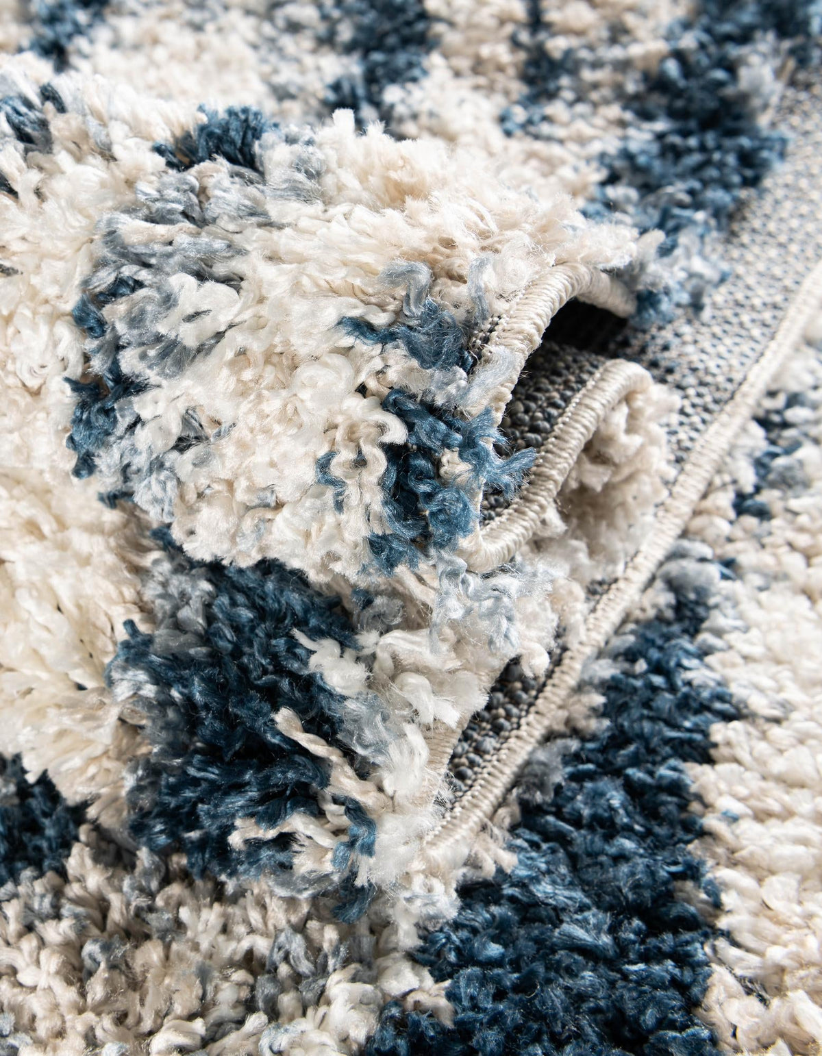 Cozy Cove Shag Collection Area Rug -  Seabreeze Runner Blue  lifestyle 69