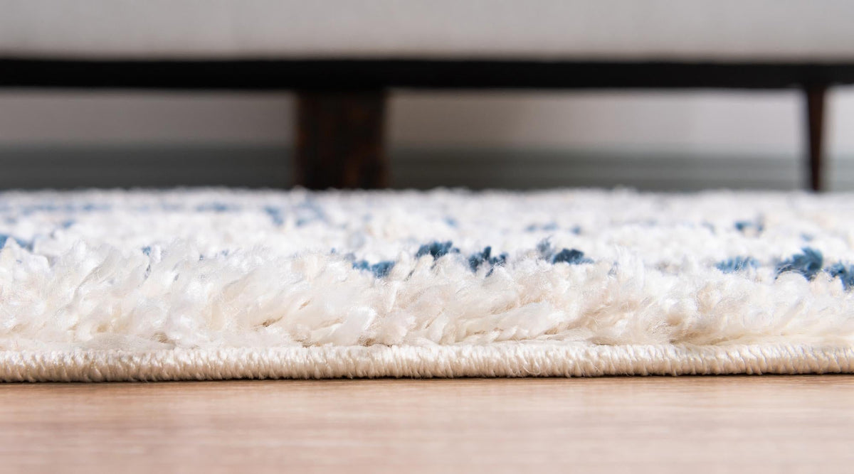 Cozy Cove Shag Collection Area Rug -  Seabreeze Runner Blue  lifestyle 70