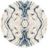 Cozy Cove Shag Collection Area Rug -  Seabreeze Round Blue  lifestyle 22