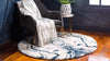 Cozy Cove Shag Collection Area Rug -  Seabreeze Round Blue  lifestyle 28