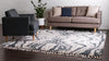 Cozy Cove Shag Collection Area Rug -  Seabreeze Square Blue  lifestyle 29