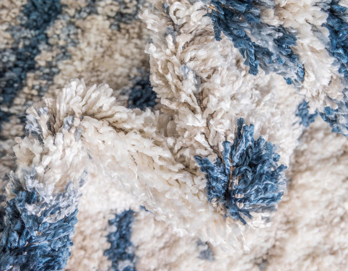 Cozy Cove Shag Collection Area Rug -  Seabreeze Rectangle Blue  lifestyle 14