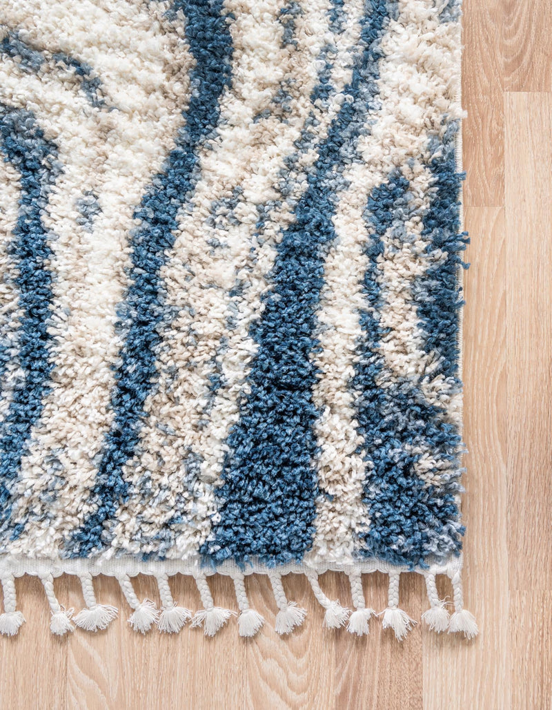 Cozy Cove Shag Collection Area Rug -  Seabreeze Rectangle Blue  lifestyle 16