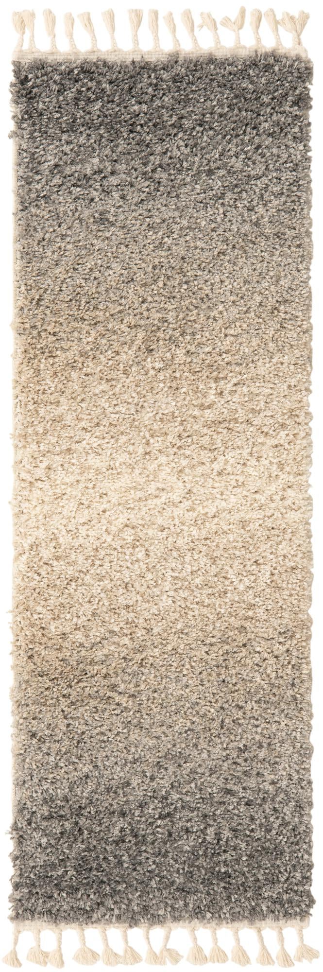 Cozy Cove Shag Collection Area Rug -  Lagoon Runner Gray  lifestyle 41