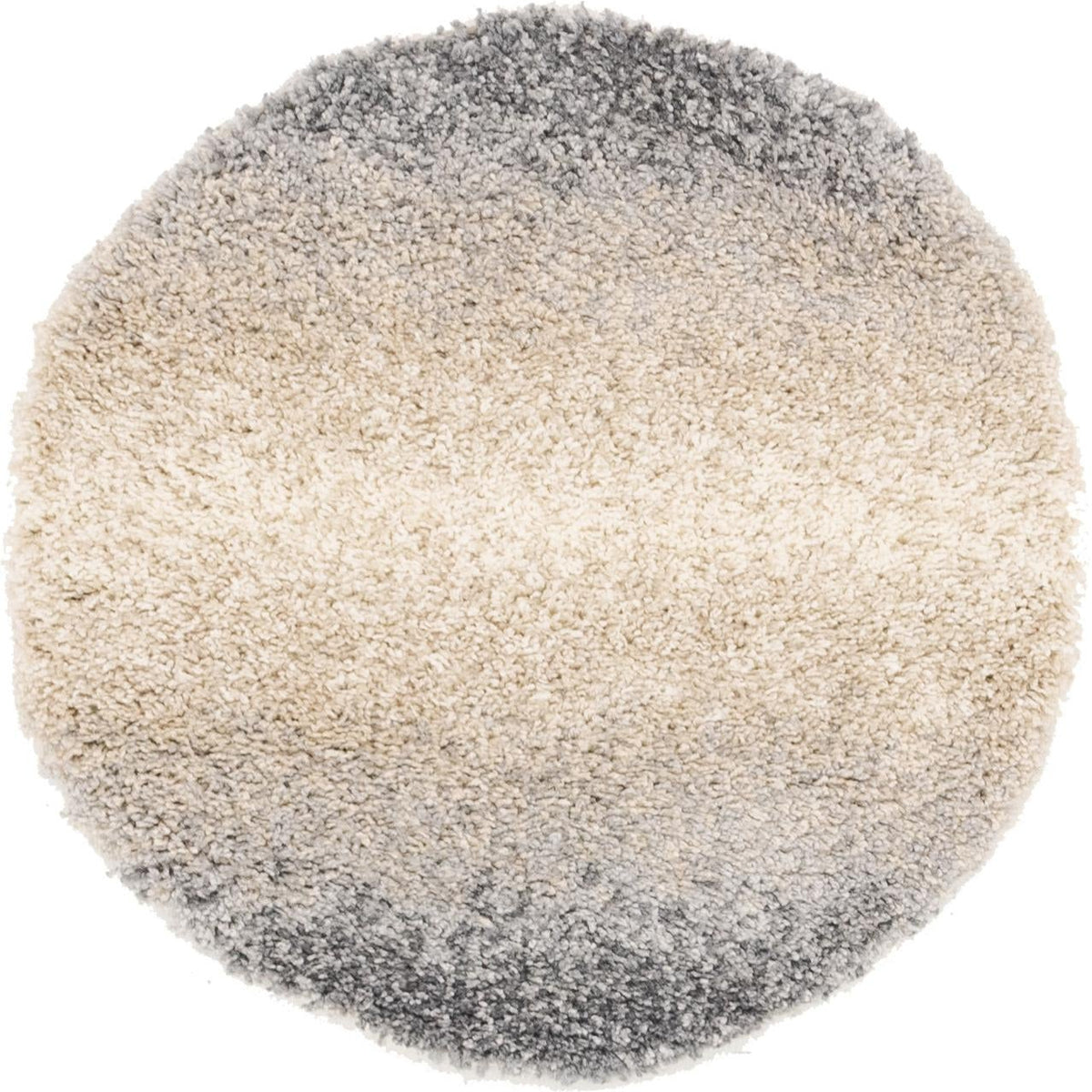 Cozy Cove Shag Collection Area Rug -  Lagoon Round Gray  lifestyle 28