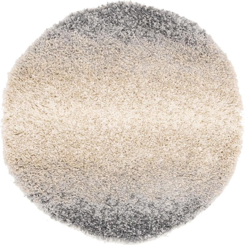 Cozy Cove Shag Collection Area Rug -  Lagoon Round Gray  lifestyle 28