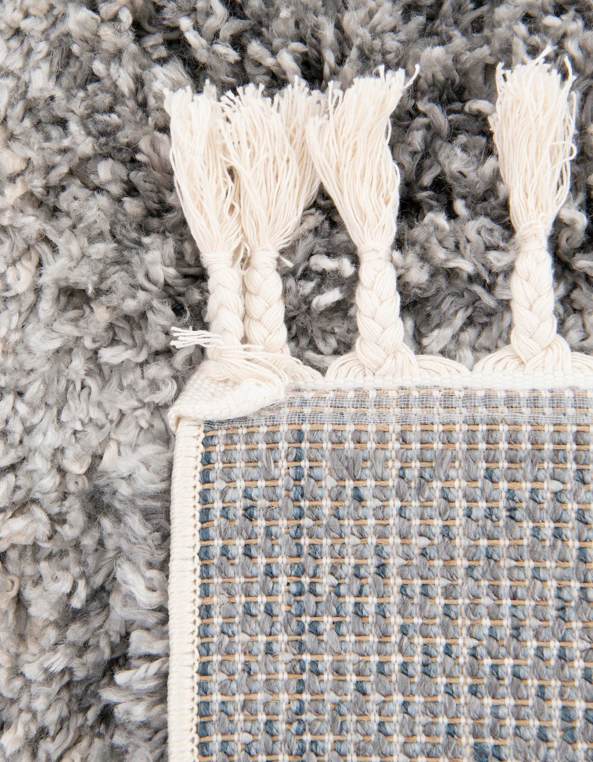Cozy Cove Shag Collection Area Rug -  Lagoon Square Gray  lifestyle 85