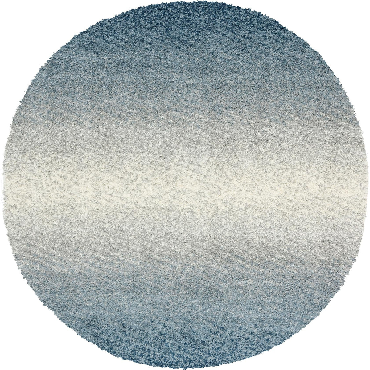 Cozy Cove Shag Collection Area Rug -  Lagoon Round Blue  lifestyle 26