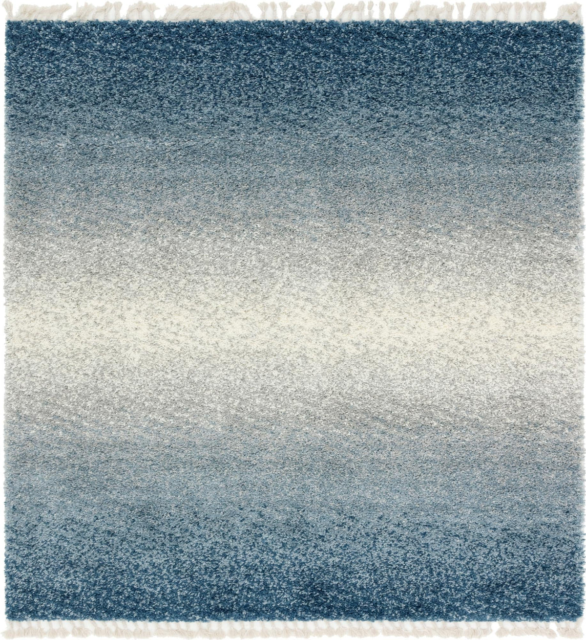 Cozy Cove Shag Collection Area Rug -  Lagoon Square Blue  lifestyle 27