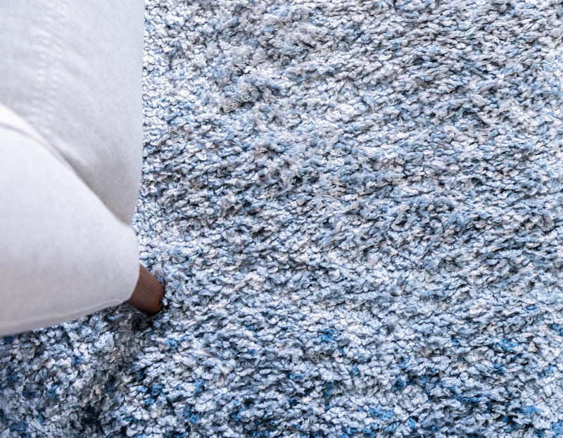 Cozy Cove Shag Collection Area Rug -  Lagoon Rectangle Blue  lifestyle 10