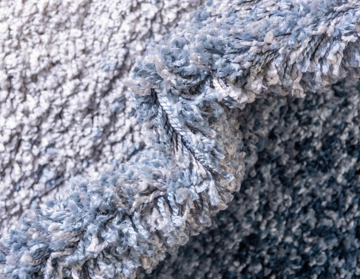 Cozy Cove Shag Collection Area Rug -  Lagoon Rectangle Blue  lifestyle 14