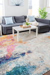 Chromatic Oasis Collection Area Rug -  Azure Rectangular Beige  lifestyle 75