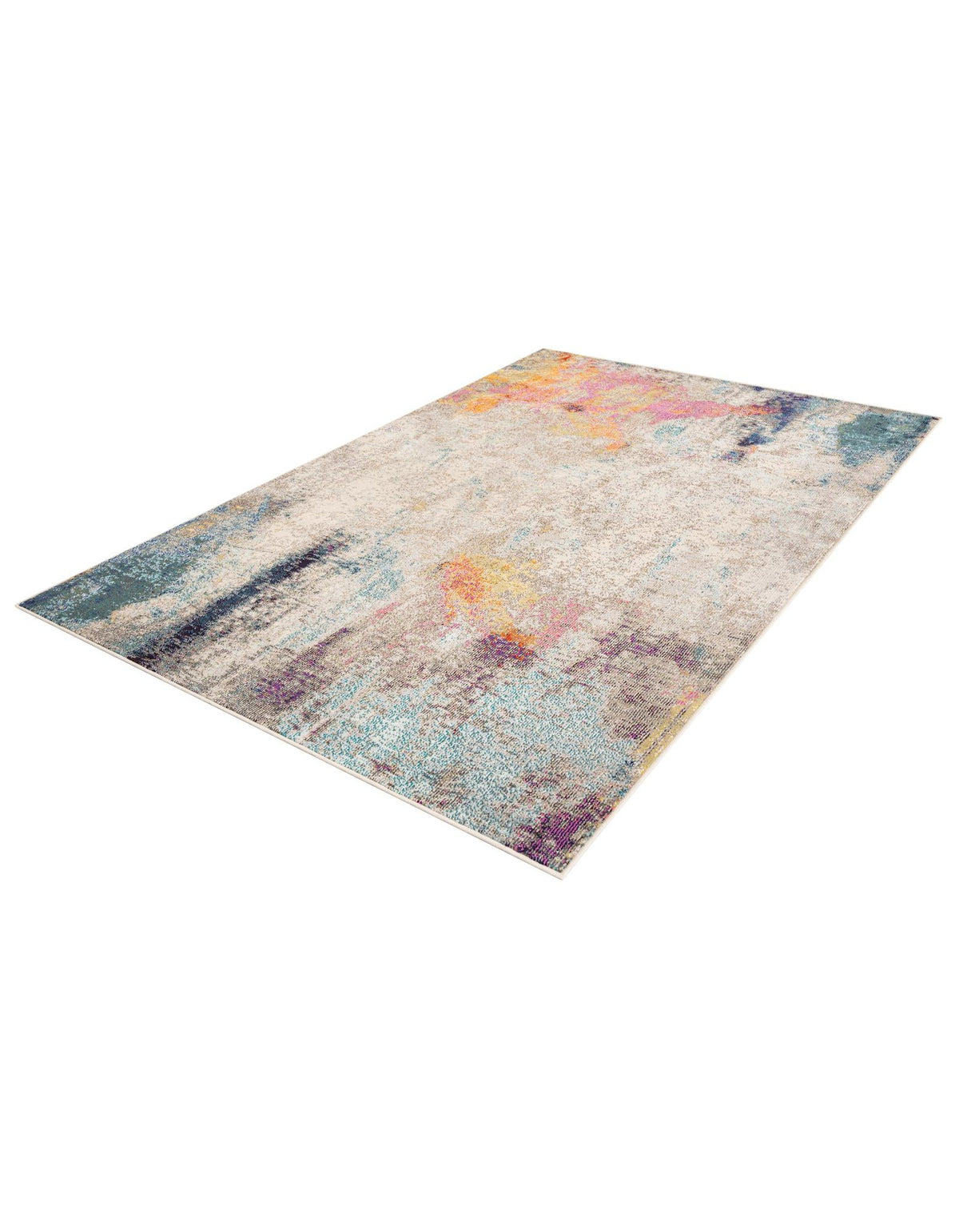 Chromatic Oasis Collection Area Rug -  Azure Rectangle Beige  lifestyle 3