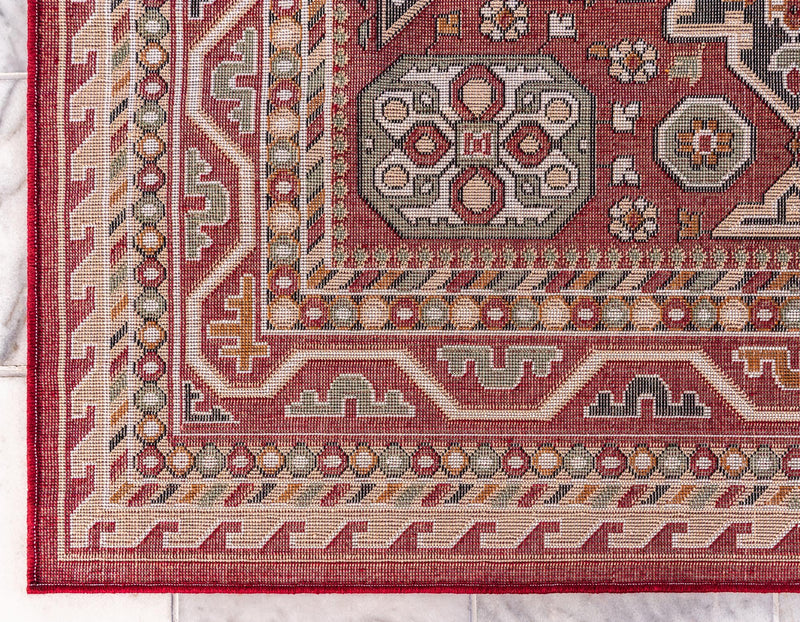 Kashkai Retreat Collection Area Rug - Shiraz Rectangle Red  lifestyle 18