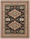 Kashkai Retreat Collection Area Rug - Shiraz Rectangle Black  lifestyle 3