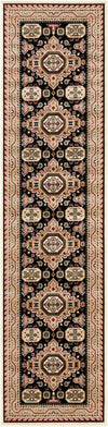 Kashkai Retreat Collection Area Rug - Shiraz Runner Black  lifestyle 52