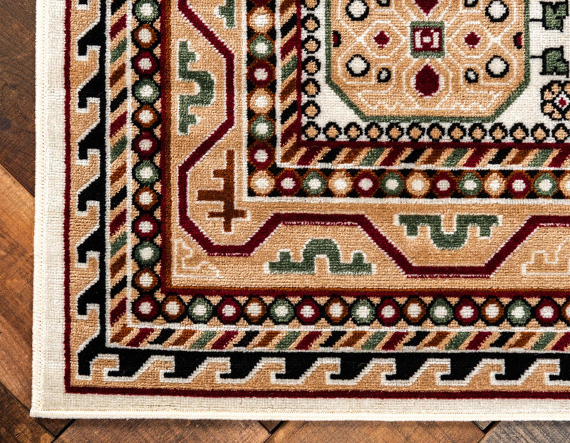 Kashkai Retreat Collection Area Rug - Shiraz Rectangle Ivory  lifestyle 17