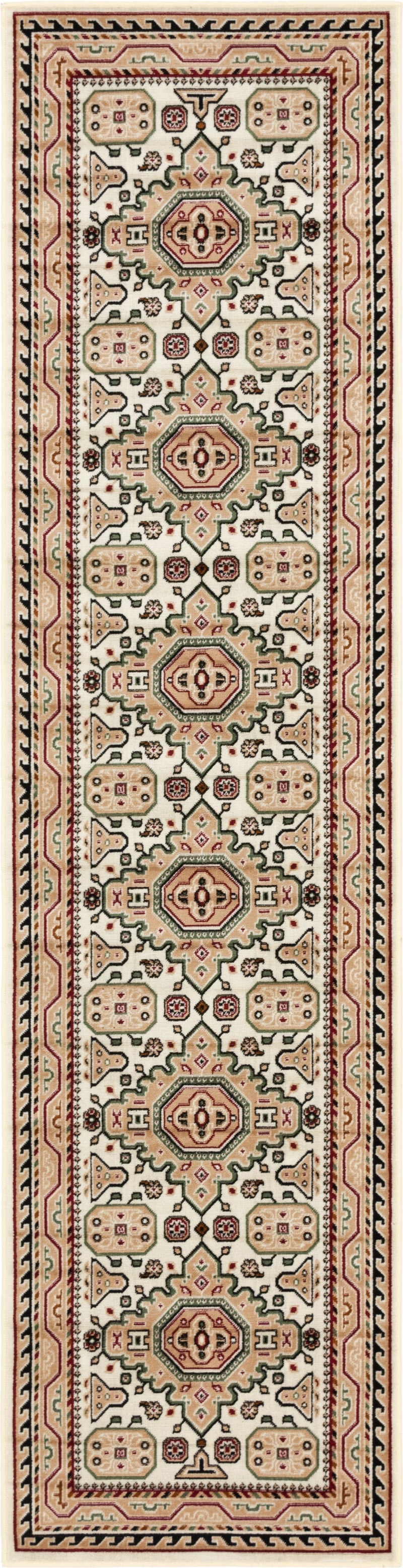 Kashkai Retreat Collection Area Rug - Shiraz Runner Ivory  lifestyle 21