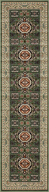 Kashkai Retreat Collection Area Rug - Shiraz Runner Green  lifestyle 53