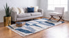 Cozy Cove Shag Collection Area Rug -  Tidewater Rectangle Blue  lifestyle 5