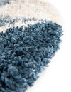 Cozy Cove Shag Collection Area Rug -  Tidewater Round Blue  lifestyle 56
