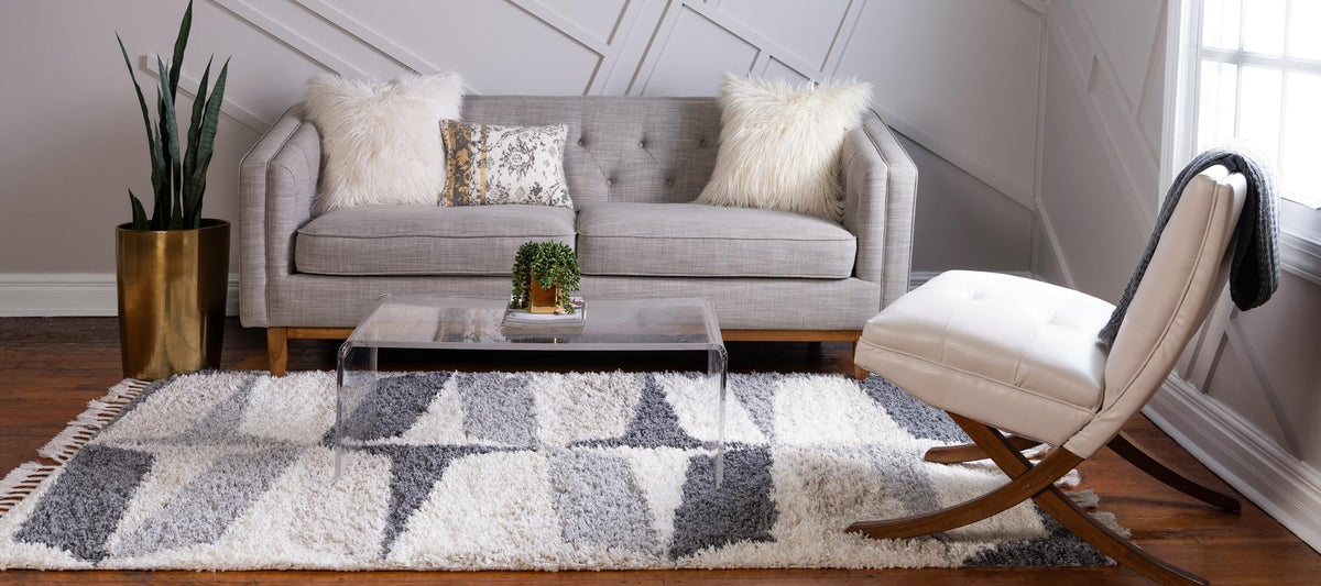 Cozy Cove Shag Collection Area Rug -  Tidewater Rectangle Gray  lifestyle 8