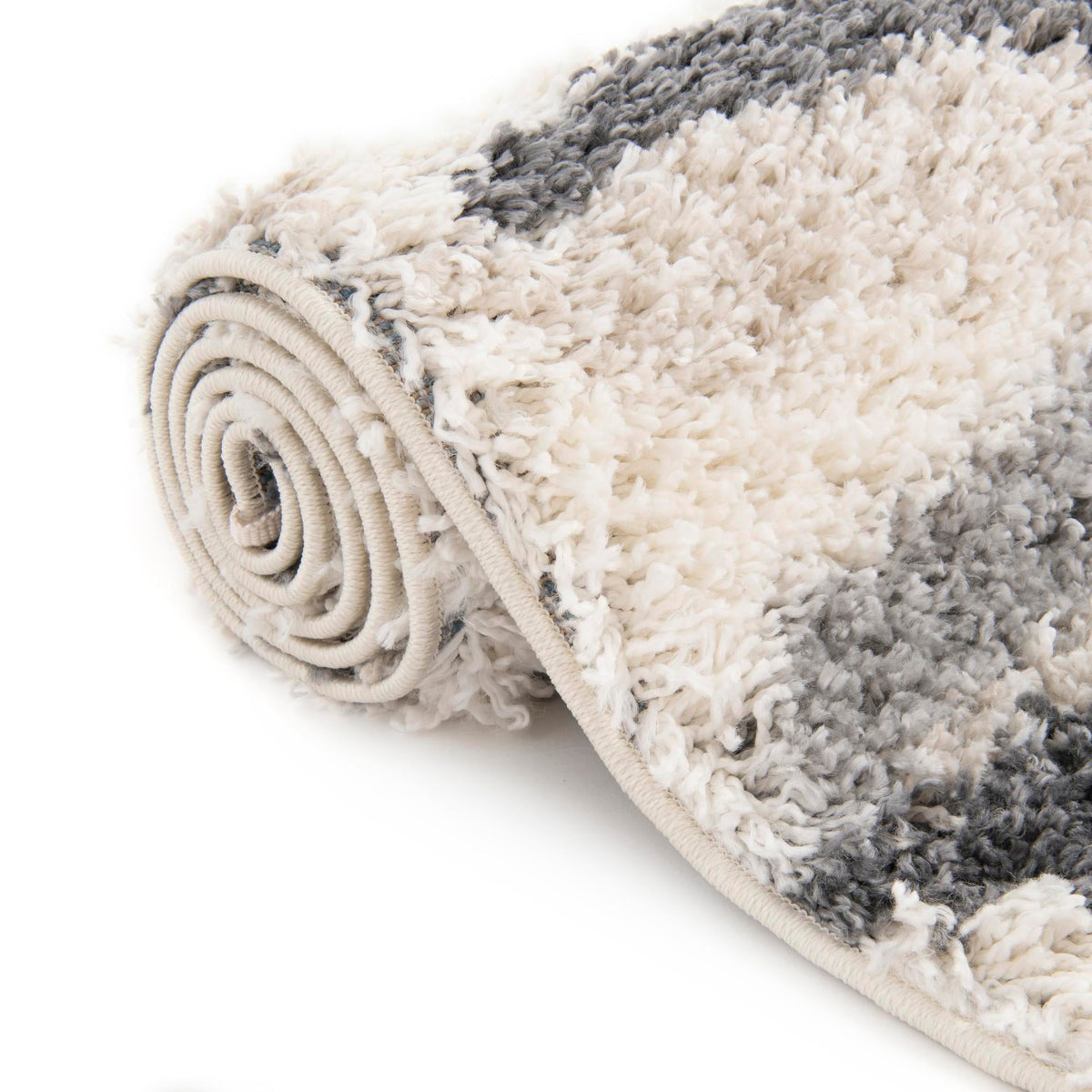 Cozy Cove Shag Collection Area Rug -  Tidewater Rectangle Gray  lifestyle 24