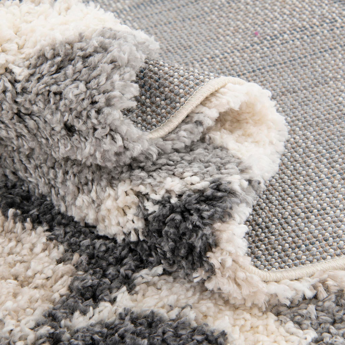 Cozy Cove Shag Collection Area Rug -  Tidewater Rectangle Gray  lifestyle 26