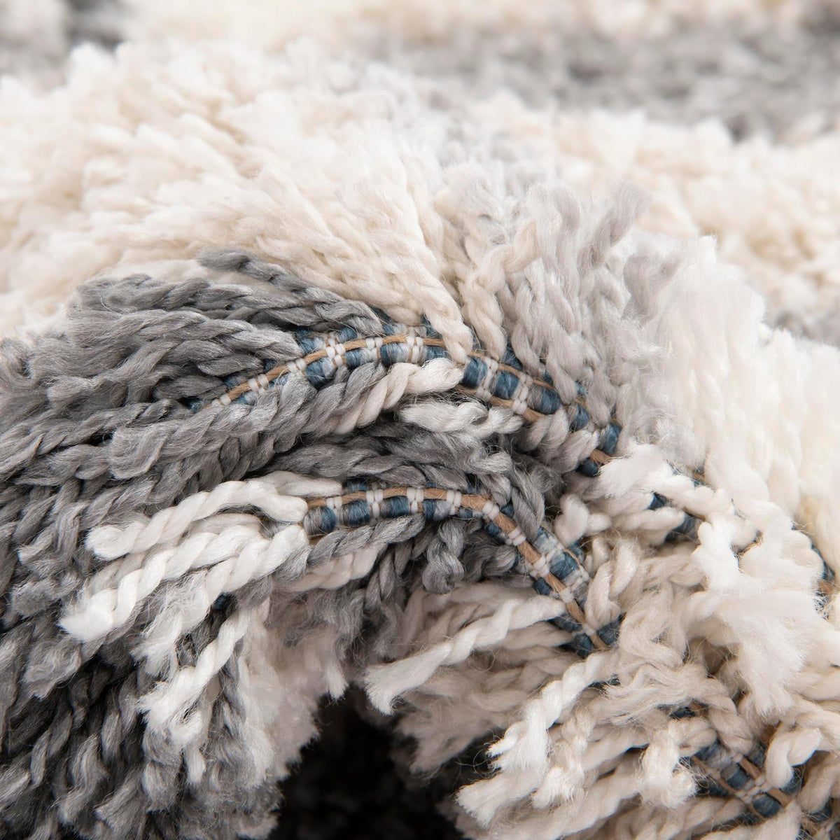 Cozy Cove Shag Collection Area Rug -  Tidewater Rectangle Gray  lifestyle 33