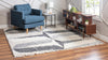 Cozy Cove Shag Collection Area Rug -  Tidewater Square Gray  lifestyle 45