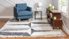 Cozy Cove Shag Collection Area Rug -  Tidewater Square Gray  lifestyle 51
