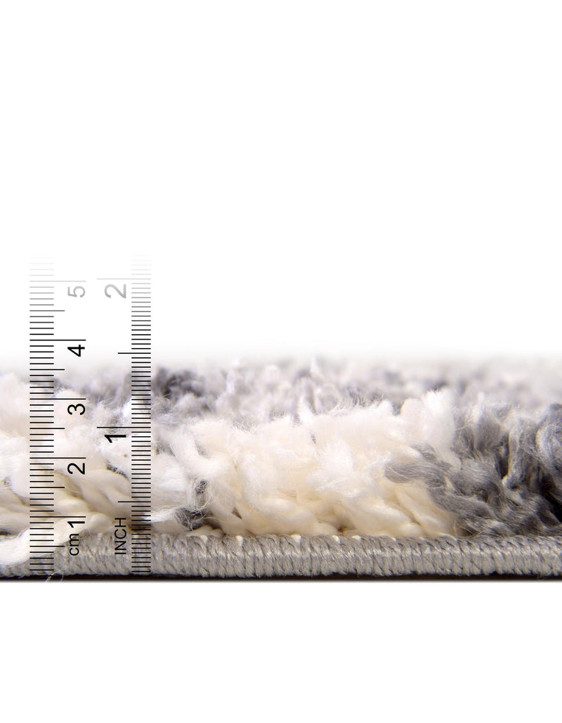 Cozy Cove Shag Collection Area Rug -  Tidewater Round Gray  lifestyle 54
