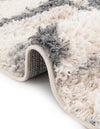 Cozy Cove Shag Collection Area Rug -  Tidewater Round Gray  lifestyle 61